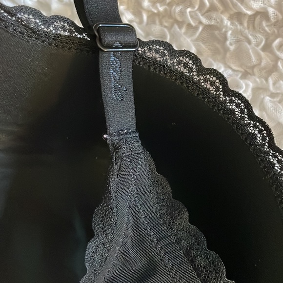 Aerie Black with Mini Lace Trim Bra - Picture 6 of 11